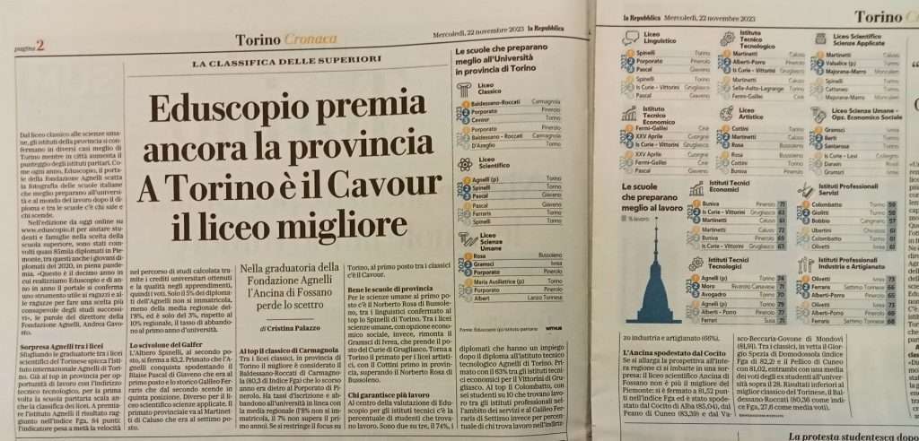 Articolo de La Repubblica