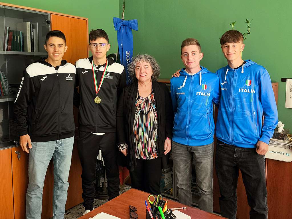 La Dirigente Scolastica riceve i campioni dell’IIS Moro